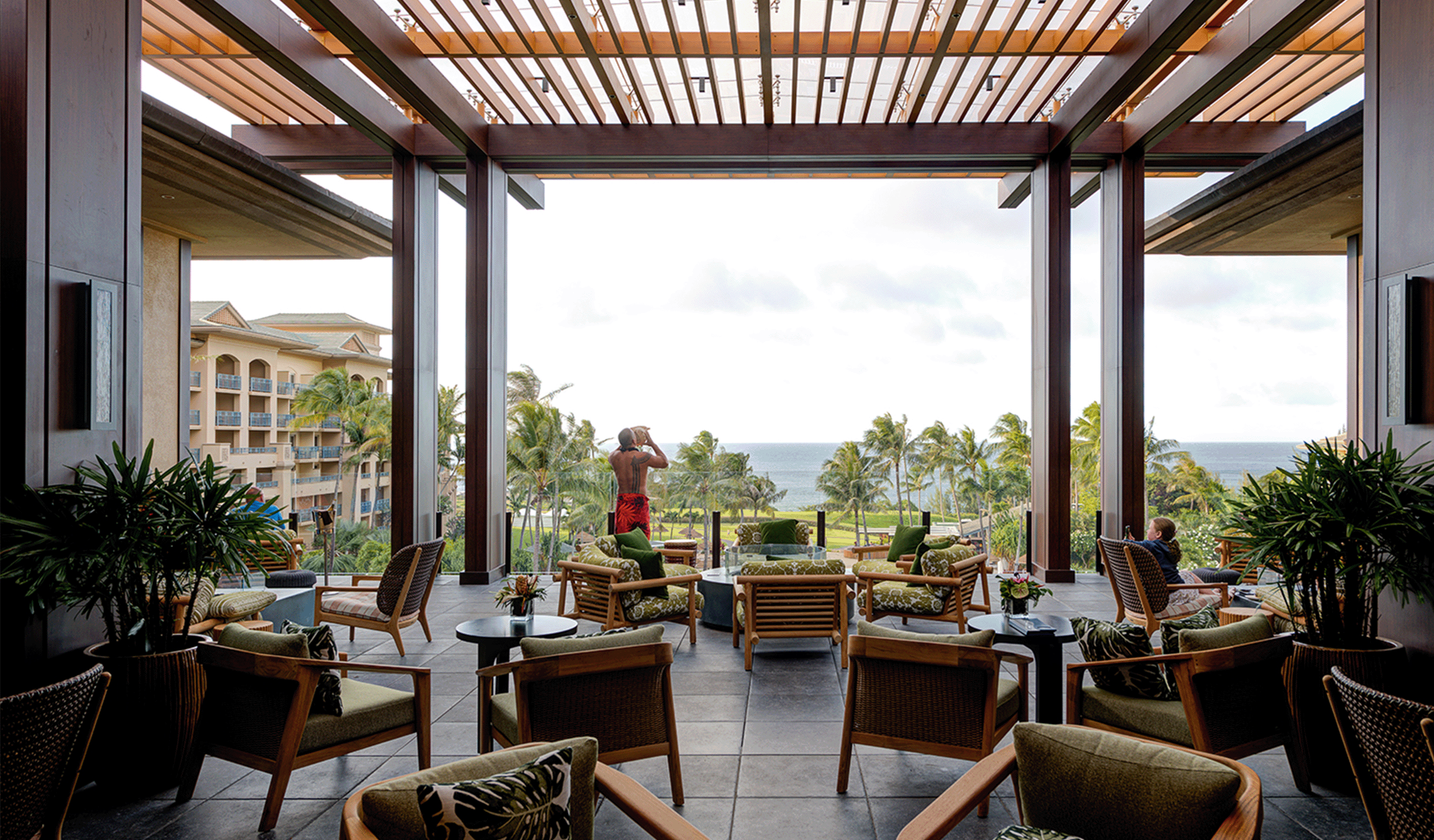 Interior view of the Ritz Carlton lounge area