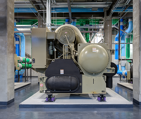 Interior view of the power generator inside the St. Luke's Medical Center