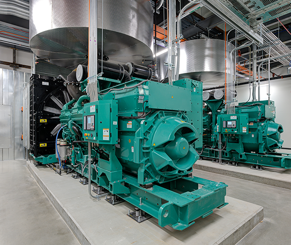 Interior view of the generators inside the St. Luke's Medical Center
