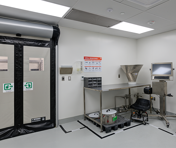 Interior of room at Ultradent facility