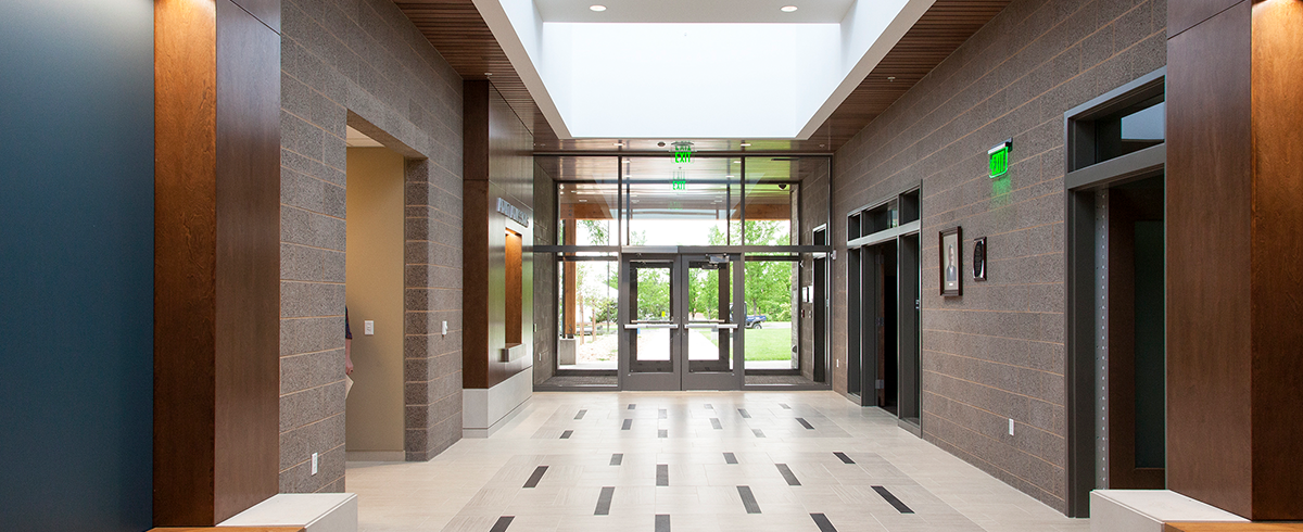 Interior view of lobby at the Utah State Hospital