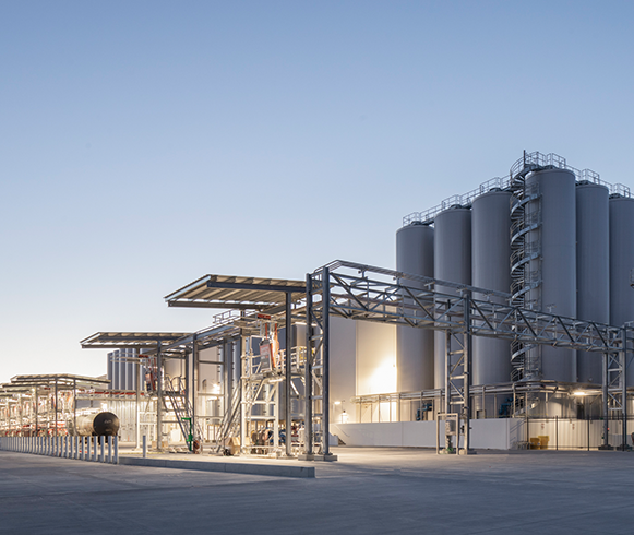 Exterior view of distillers at the White Claw Distillery