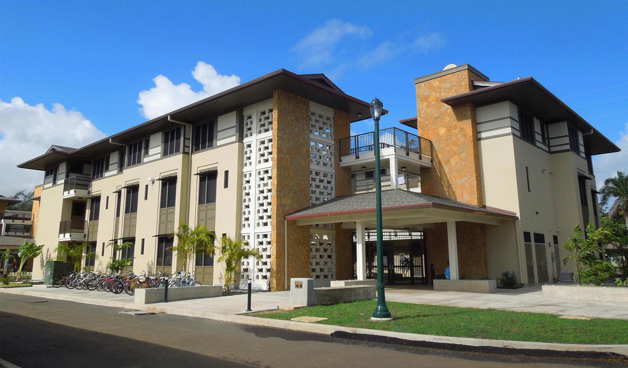 Exterior view of the BYU Hawaii Housing
