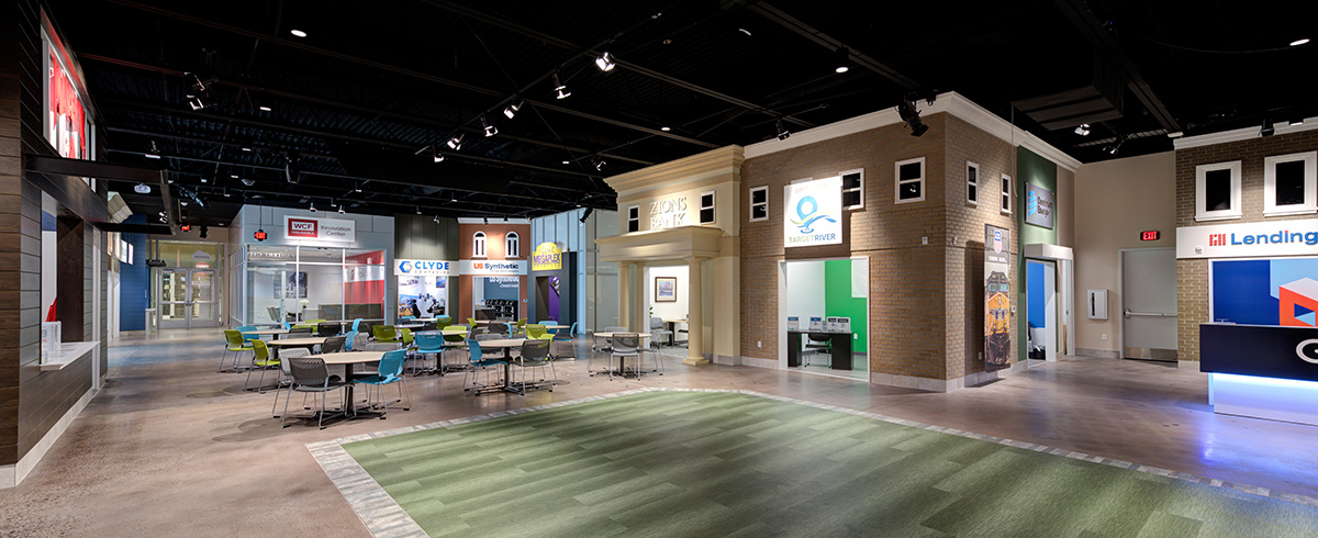 Interior of the Junior Achievement City.
