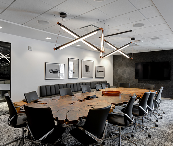 Interior of Traeger Grills office space