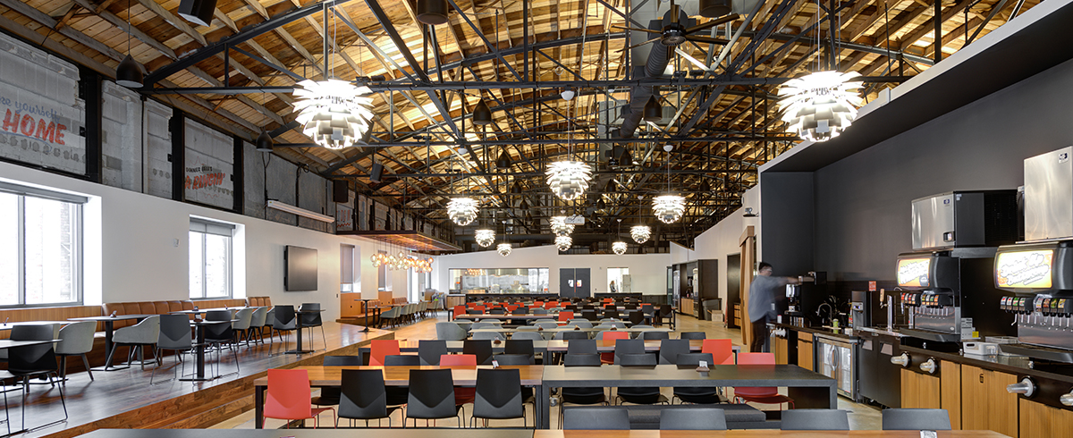 Interior of Traeger Grills office space