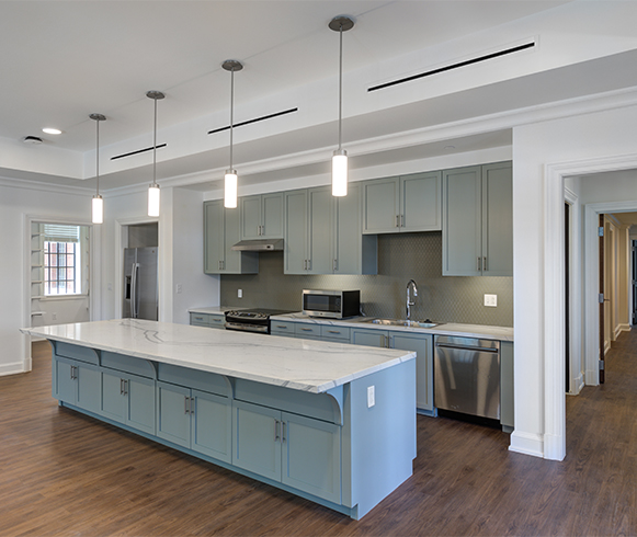 Interior of Vanderbilt Student Housing Kitchen
