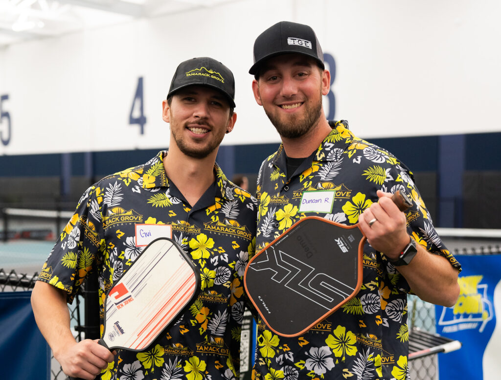 Photo of people playing pickle ball during a Layton tournament