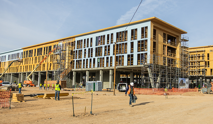 Norterra wood frame project under construction in Phoenix