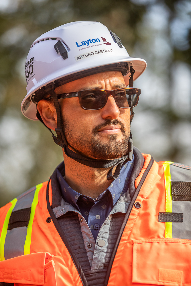 Layton Construction Company oversees the building of a lodge in the hills above Calistoga.