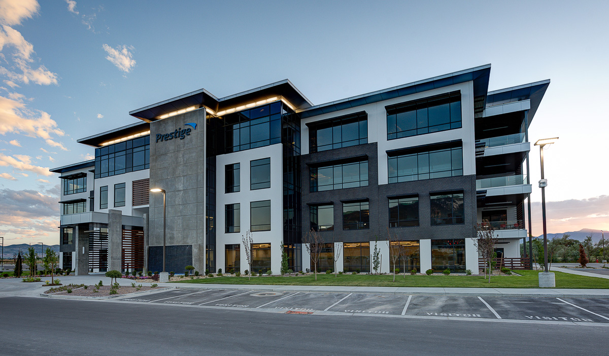 Exterior view of the Office Building at Larry H. Miller Auto Campus
