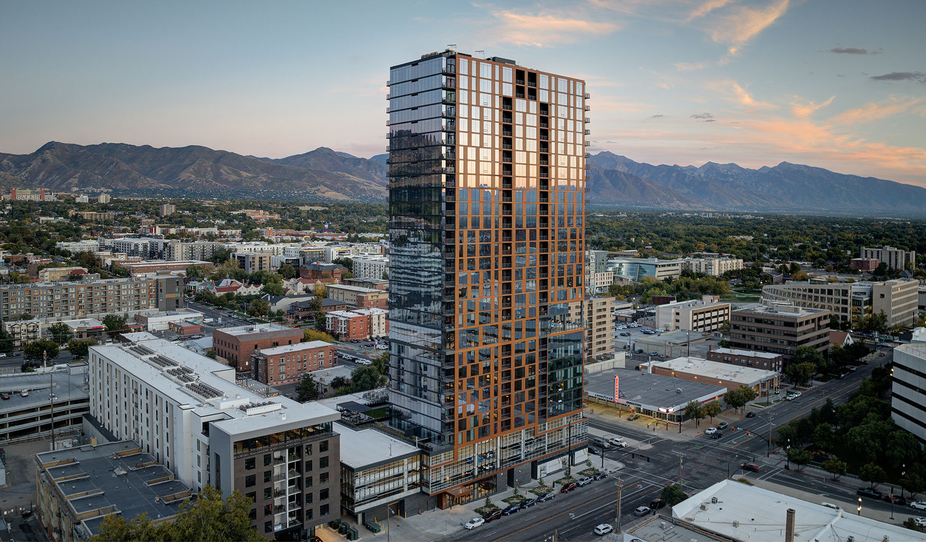Exterior of The Worthington Residences in Salt Lake City