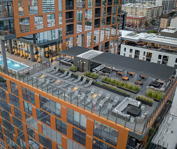 Exterior of The Worthington Residences in Salt Lake City