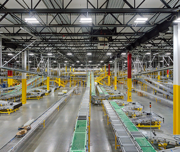 Interior of Project Mastodon's Automated fulfillment center