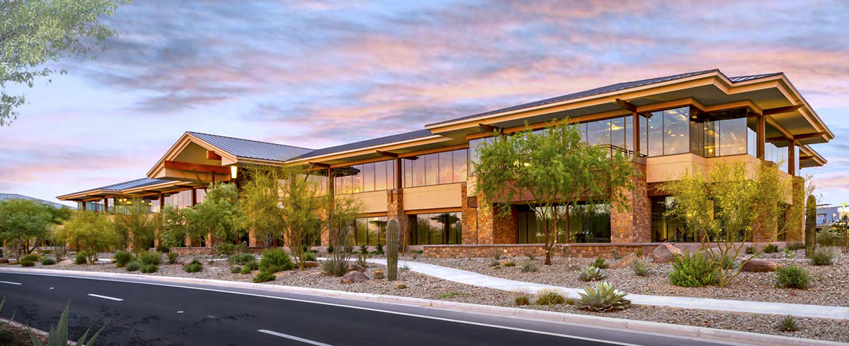 Exterior street view of one of the buildings at Rivulon Development