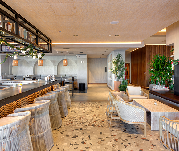 Interior view of Senna house bar