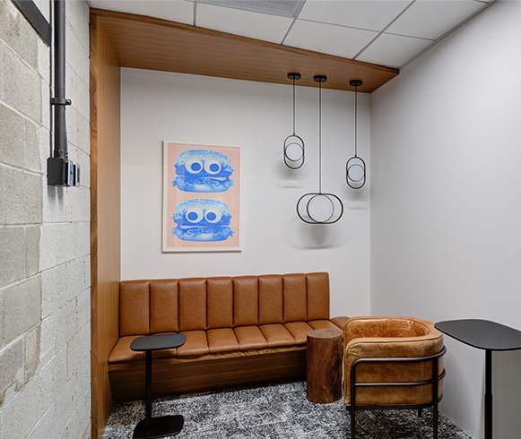 Interior of Traeger Grills office space
